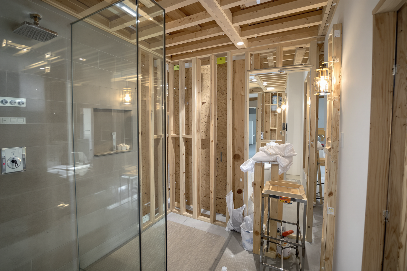 Expert curbless shower installation in West Michigan. Custom designs with barrier-free access, premium materials, and flawless waterproofing by Matthew Frain Bu